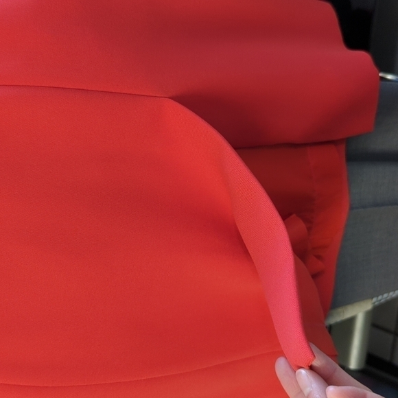 YL by Yair Vintage Sheath Cut out Bow Dress Red 6 retro mod preppy 90s 2000s - Picture 9 of 12